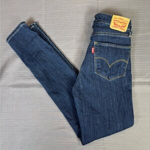 Levi’s 721 High Rise Skinny Jeans Women’s 24x30 Blue Stretch Denim
